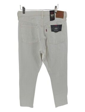 Levi's 501 NWT High Rise Skinny Jeans Size 30 x 28 White Retail $98